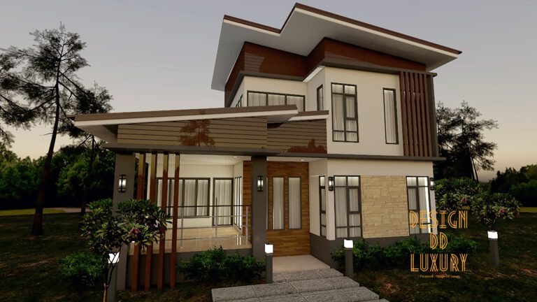 จำหน่ายแบบบ้านพักอาศัย ค.ส.ล. 2 ชั้น รหัส DD2003