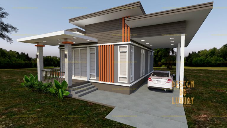 แบบบ้านพักอาศัย คสล. ชั้นเดียว รหัส DD1006