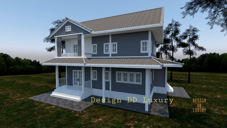 แบบบ้านพักอาศัย ค.ส.ล. 2 ชั้น รหัส DD2002