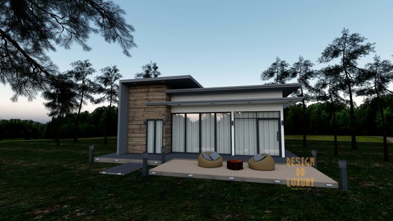 แบบบ้านพักอาศัย ค.ส.ล. ชั้นเดียว รหัส DD1001