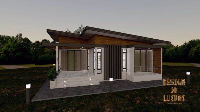 แบบบ้านพักอาศัย ค.ส.ล. ชั้นเดียว DD1002