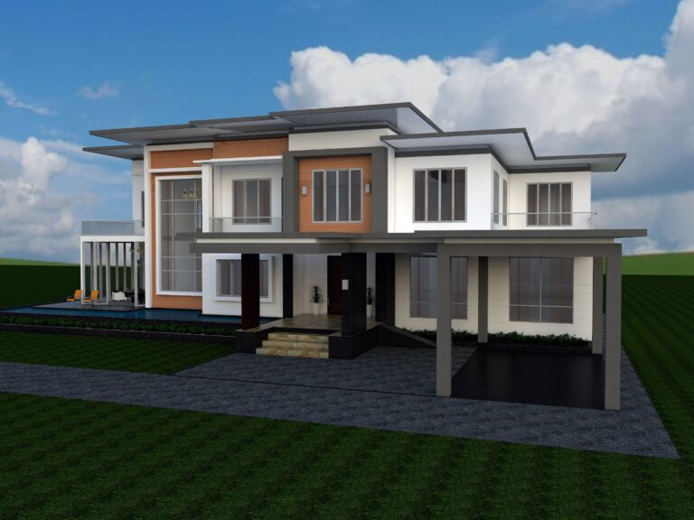 แบบบ้านพักอาศัย ค.ส.ล. 2 ชั้น รหัส DD2006