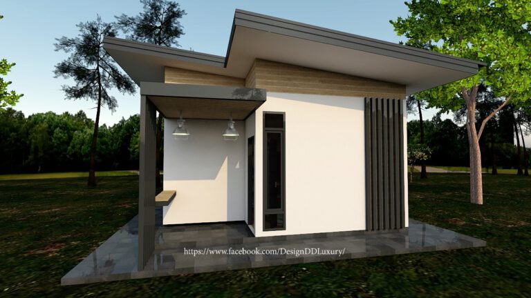 จำหน่ายแบบบ้านพักอาศัย ค.ส.ล. ชั้นเดียว  รหัส DD1003