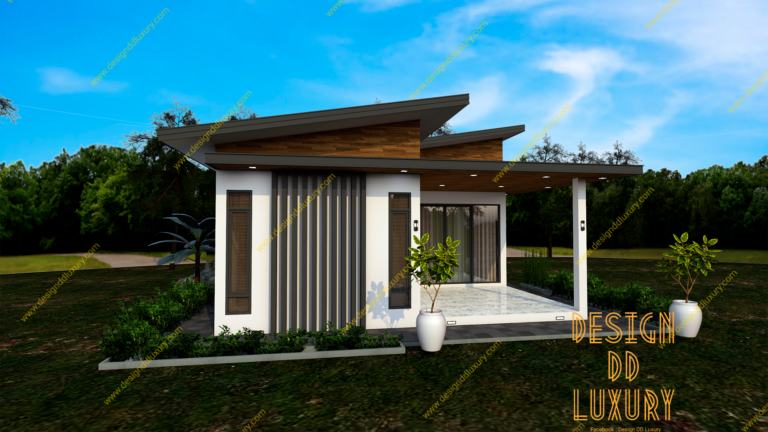 งานออกแบบรีสอร์ท ห้องสูท  1 ห้องนอน  1 ห้องน้ำ  1 ห้องรับแขก  1 ห้องรับประทานอาหาร รหัส DD1007