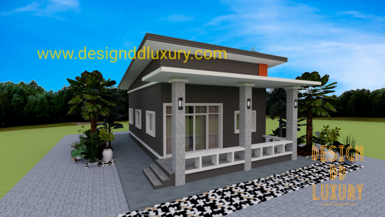 งานออกแบบ บ้านพักอาศัย คสล. ชั้นเดียว รหัส DD1009