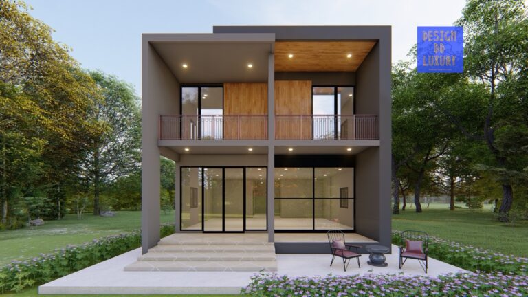 บ้านพักอาศัย คสล. 2 ชั้น  2 ห้องนอน  1 ห้องพระ  1 โถงรับแขก  1 ห้องครัว  2 ห้องน้ำ